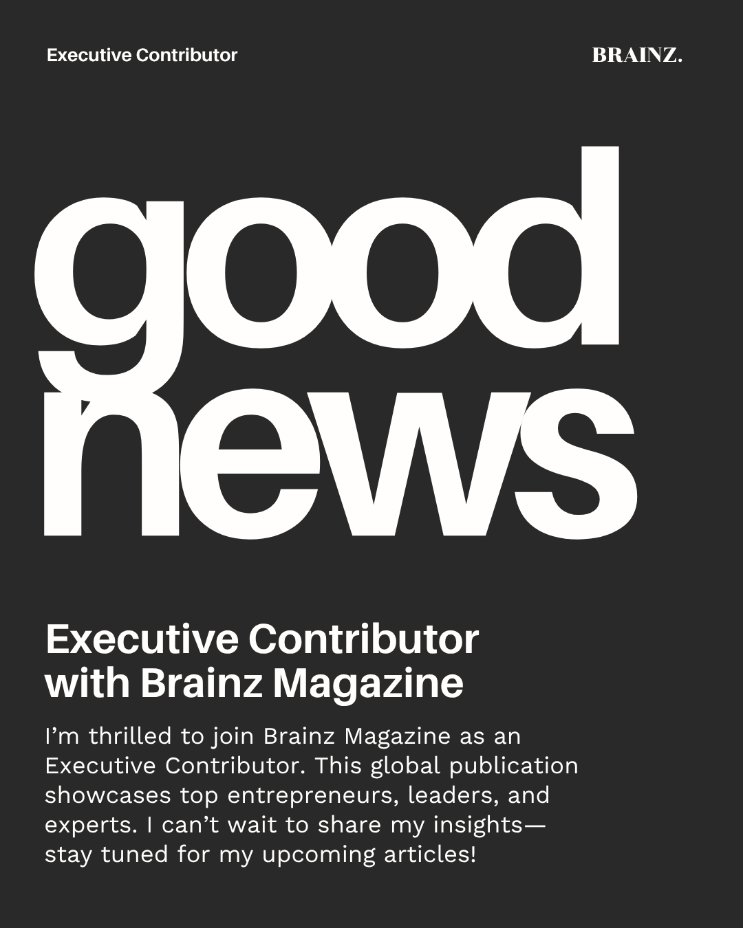 Announcement for collaboration between Brainz Magazine and Mindset of an Athlete Consulting